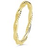 SHINE by Sterling Forever Sterling Silver Rope Twist Band Ring Gold Size 7 - 3 of 4