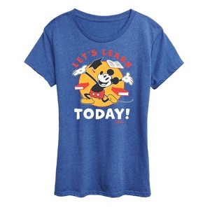 Women's - Disney - Lets Learn Today Short Sleeve Graphic T-Shirt - 1 of 4