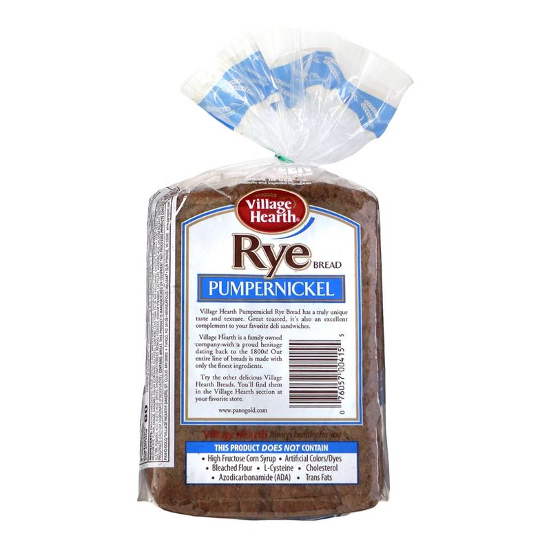 Village Hearth Pumpernickle Rye Bread - 16oz, 3 of 5