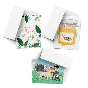 Easter Assorted Greeting Card Pack (3ct) "Spring Floral Thanks, Easter Dogs, Honey " by Ramus & Co - 1 of 4