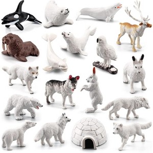TEMI 26-Piece Arctic Animal Figures Set, Polar Theme Toys for Kids - 1 of 4
