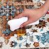 Nasitip 8'x10' Ultra-Thin Washable Runner Rug,Non-Slip Non-Shedding Stain Resistant Oriental Mat(Orange) - 3 of 4