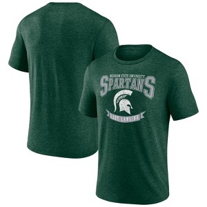 NCAA Michigan State Spartans Men's Tri-Blend T-Shirt - 1 of 3