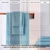 Light Blue 6 - Piece Bath Towel Set, Soft Cotton, Absorbent Premium Bath 27 X 54 Hand 16 X 29 Washcloths 13 X 13 - 3 of 4