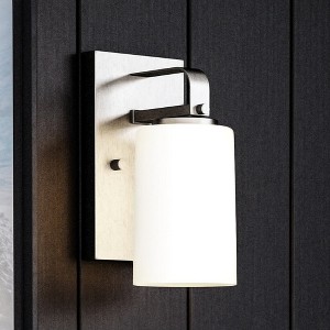 Urban Ambiance Luxury Modern Wall Sconce 8''H x 4.5''W,  Brushed Nickel Finish,  Broome Collection, UHP4104 - 1 of 4