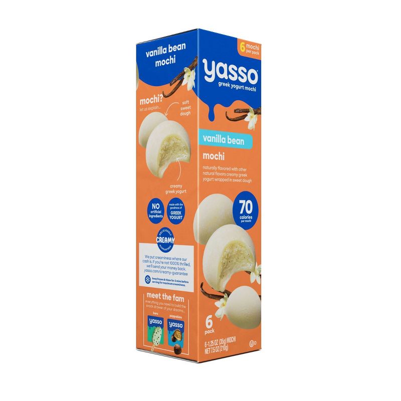Yasso Frozen Greek Yogurt Vanilla Bean Mochi - 7.5oz/6ct, 2 of 8
