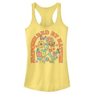 Juniors Womens Lost Gods Empowered by Nature Racerback Tank Top - 1 of 4