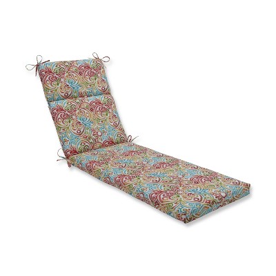 Corinthian Outdoor Chaise Lounge Cushion Dapple Blue - Pillow Perfect