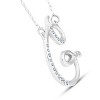 Pompeii3 1/4ct Diamond "G" Initial Pendant 18" Necklace 14K White Gold - 2 of 3