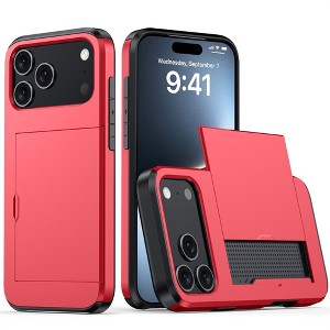 HTUTWOO for iPhone 17 Pro Case, Wallet-Style Phone Protective Cover with Credit Card Holder, Hybrid Cover for iPhone 17 Pro - 1 of 4