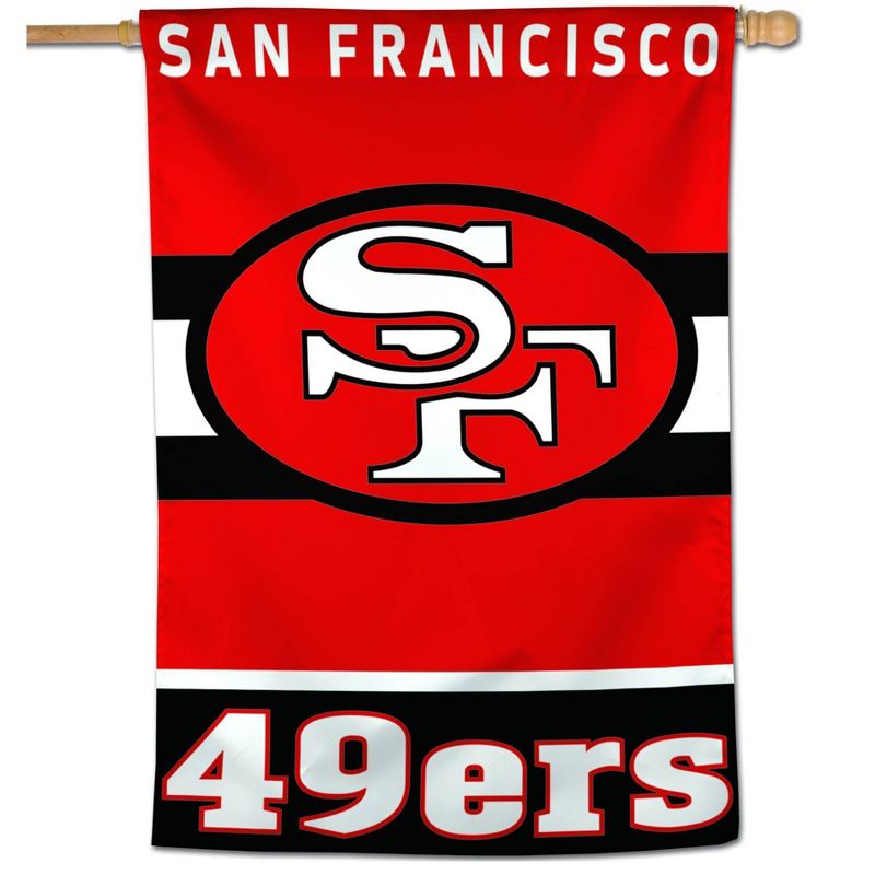 NFL San Francisco 49ers 28&#34;x40&#34; Retro Banner Flag, 1 of 4
