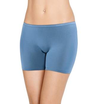  Jockey Women's Underwear Worry Free Cotton Stretch Moderate  Absorbency Brie, Navy, XL : Health & Household