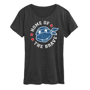 Women's - Teenage Mutant Ninja Turtles - Born Raised USA Short Sleeve Graphic T-Shirt - 1 of 4