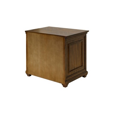 Porter Brown Wood 2-Drawer Lockable Lateral File Cabinet