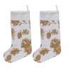 Patricia Heaton Home Gold Pinecone Stocking Set of 2 - 4 of 4