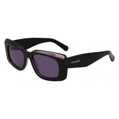 Salvatore Ferragamo SF 1079SN 022 Womens Rectangular Sunglasses Grey 54mm