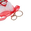 Unique Bargains Christmas Keychain with Double Ring and Lobster Clasp Plush Mesh Metal 1 Pc - 3 of 4