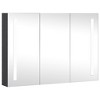 vidaXL LED Bathroom Mirror Cabinet 35 in.x5.5 in.x24.4 in. - 2 of 4