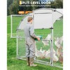 Heavy-Duty Large Outdoor, Waterproof & UV-Resistant Metal Poultry Cage, Backyard Farm Hen House - 4 of 4