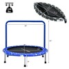Costway 36'' Kids Trampoline Rebounder W/Full Covered Handrail & Pad Indoor Outdoor Pink/Blue/Light Blue - 4 of 4