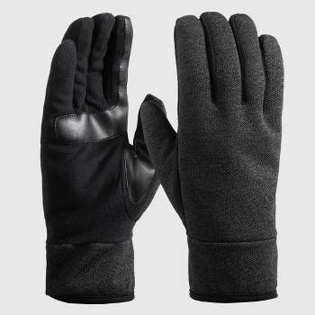 Isotoner Men's Handwear Tech Stretch Fleece Palm Gloves