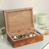 Mela Artisans Carved Scallop Handcrafted Box in Medium Burnt Finish - Large - 2 of 4