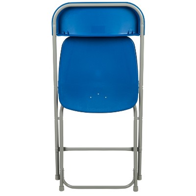 Contemporary Gray Steel Folding Chair 10-Pack for Events