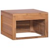 vidaXL Wall-mounted Bathroom Cabinet 17.7 in.x17.7 in.x11.8 in. Solid Teak Wood - 3 of 4