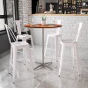 Flash Furniture 36'' Round Wood Cocktail Table with 30'' and 42'' Columns - image 2 of 4