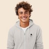 Dalix Astronaut Embroidered Hoodie Fleece Sweatshirt Zip Front Mens - 4 of 4