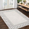 COZONY Modern Bordered Washable Runner Rug, Non-Slip Stain Resistant Long Carpet for Hallway Kitchen and Bathroom - 3 of 4