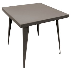 Austin 32" Industrial Dining Table Antique Metal Finish - LumiSource - 1 of 4