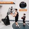 SKONYON 4.8-10FT Height Adjustable Portable Basketball Hoops with 44 Inch Shatterproof Backboard - 4 of 4