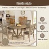 CENGHU Modern Farmhouse Dining Table for 4, Kitchen Table with 45" Solid Wood Rubberwood Antique Finishing Rustic Look for Kitchen, Dining Room - 4 of 4