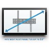 Mount-It! Tilting Wall Mount TV for 30 - 55 in. Flat Screens, LED, LCD, and Plasma TVs, 77 Lbs. Capacity, 2" Low Profile Design, Max VESA 400 x 400 - 3 of 4