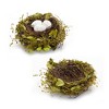 Decorative Nests With Eggs Set of 4 3.5 Inch Height For Seasonal Decor By Melrose - 2 of 4