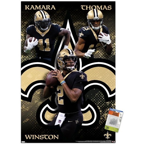 Trends International Printed New Orleans Saints Poster, 22.37 x