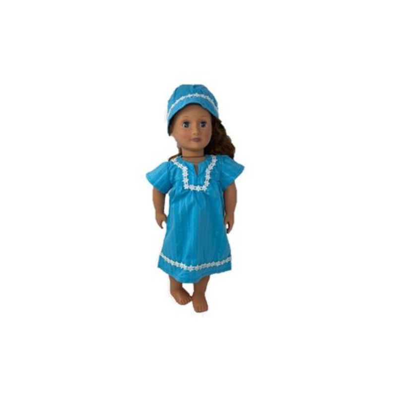 Doll Clothes Superstore Matching Girl And Doll Dress With Hat Size 3, 3 of 5