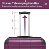 Luggage Set 4 Piece Suitcase Set 12" 20" 24" 28" Hardside Travel Luggage Sets With Spinner Wheel TSA Lock - 3 of 4