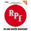 Rensselaer Polytechnic Institute Primary Logo Automotive Car Window Locker Circle Bumper Sticker - 2 of 4