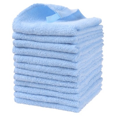 Unique Bargains Cotton Cute Pattern Lint Free Kitchen Towels Blue