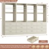 Aheaplus Freestanding 24" Closet System with 3 Wood Drawers - 4 of 4