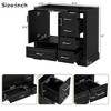 NicBex Bathroom Storage Cabinet without Sink Bathroom Cabinets with 1 Spacious Cabinet, 4 Storage Drawers for Bathroom - 4 of 4
