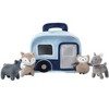 Lambs & Ivy Interactive Blue Camper/RV Plush with Stuffed Animal Toys - 3 of 4