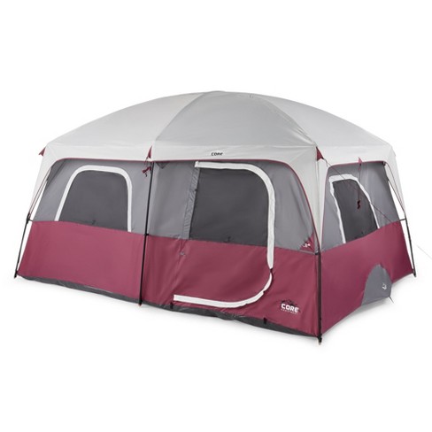 Core Equipment 14' X 10' Lighted Instant Cabin Tent With Screen Room, Sleep  10