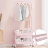 YIYIBYUS Garment Rack, Clothing Rack With 2 Baskets, Movable Clothing Rack - 2 of 4