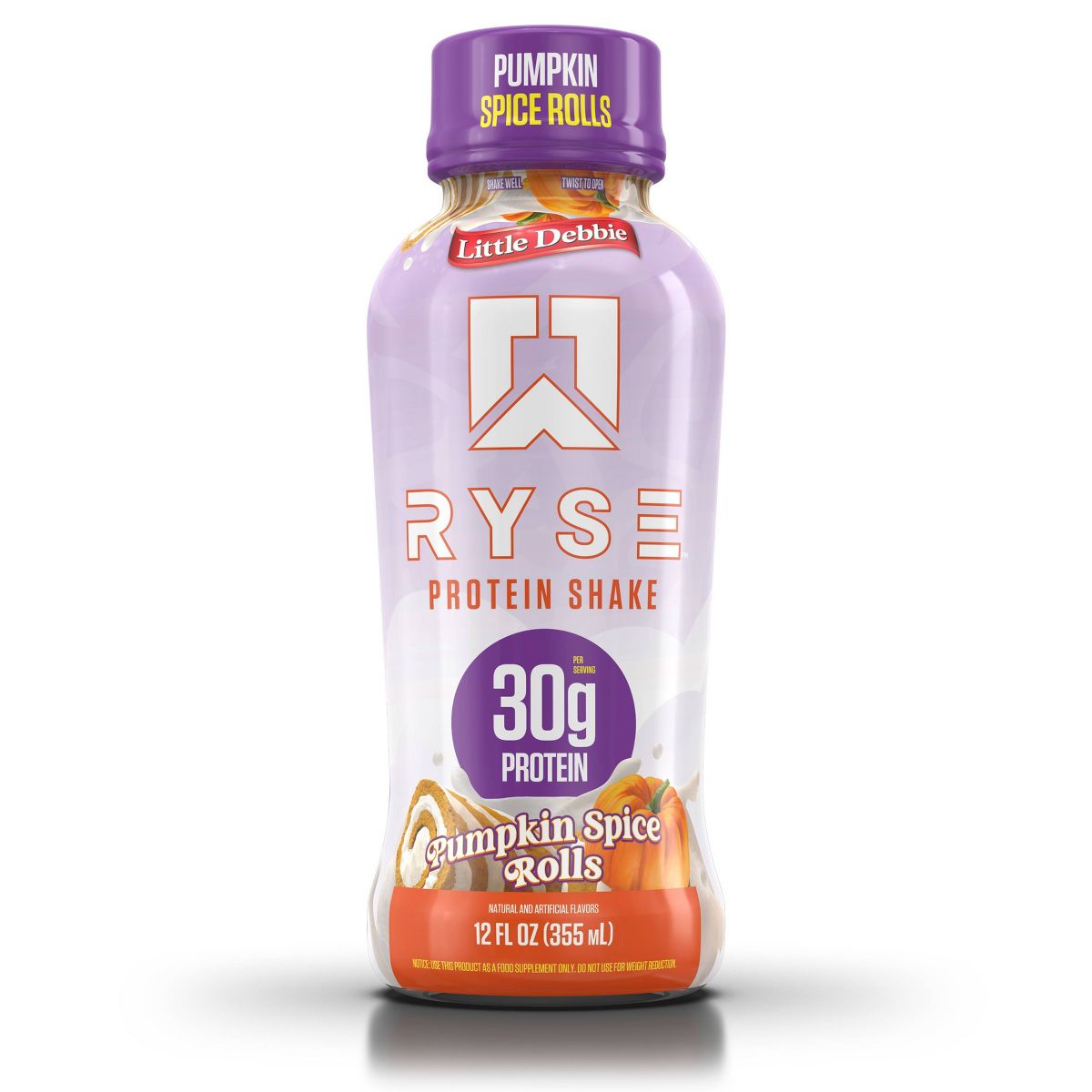 RYSE Loaded Protein RTD Little Debbie Pumpkin Spice Roll Liquid - Whey - 25g Protein - Single Serving