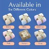 Continental Bedding Microfleece Bed Blankets - 10 Pack - Soft Lightweight Fleece Throw Blanket Single Color Set - Ivory, Purple, Pink, Blue, Gray - 4 of 4