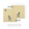 Barn and Windmill Creme Washcloth Set of 4 12x12 VHC Brands - 3 of 3