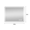 Mirror for Bathroom, Vanity Mirror for Bathroom, Wall Mounted Anti-Fog Frameless Make Up Mirror - 3 of 4
